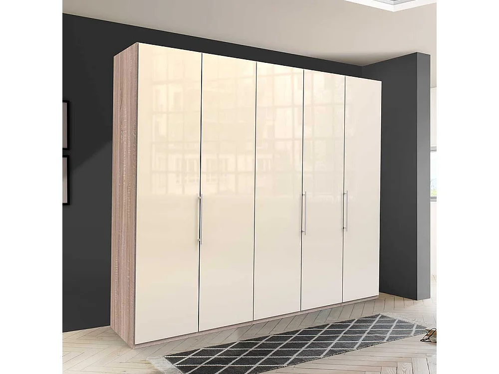 XL Schlafzimmerschrank in Cremefarben Eiche Sägerau