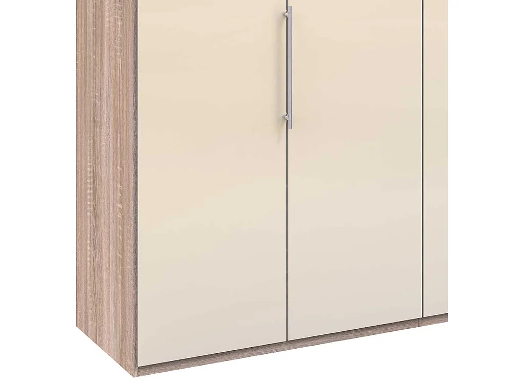 XL Schlafzimmerschrank in Cremefarben Eiche Sägerau