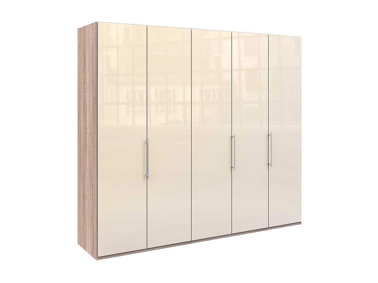 XL Schlafzimmerschrank in Cremefarben Eiche Sägerau