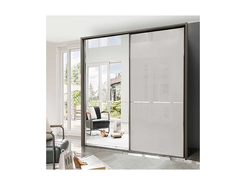 Schlafzimmerkleiderschrank 160 cm breit Schwebetüren