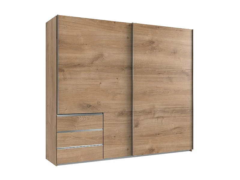 Schwebetürenschrank Kleiderschrank mit drei Schubladen Made in Germany