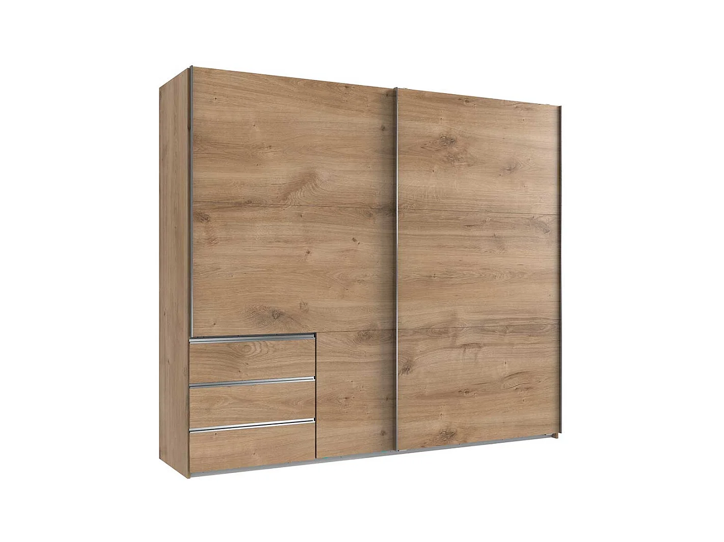 Schwebetürenschrank Kleiderschrank mit drei Schubladen Made in Germany