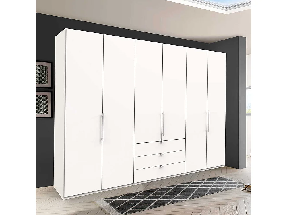 Moderner Schlafzimmerschrank mit Falttüren Weiß