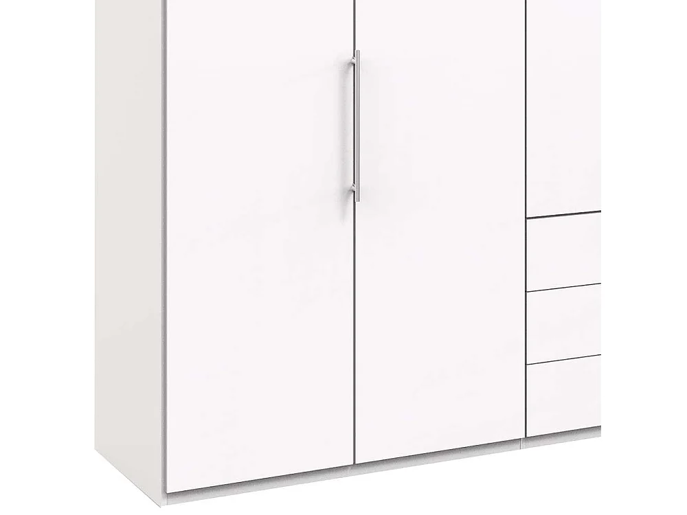 Moderner Schlafzimmerschrank mit Falttüren Weiß