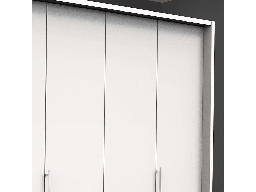 Moderner Schlafzimmerschrank mit Falttüren Weiß