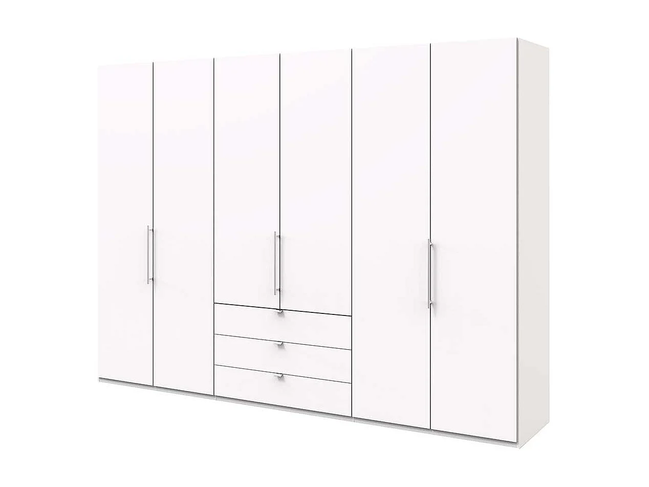 Moderner Schlafzimmerschrank mit Falttüren Weiß