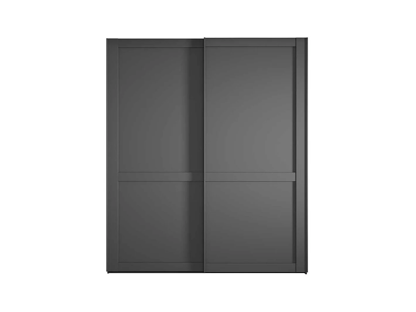 Kleiderschrank mit 2 Schiebetüren in Dunkelgrau Made in Germany