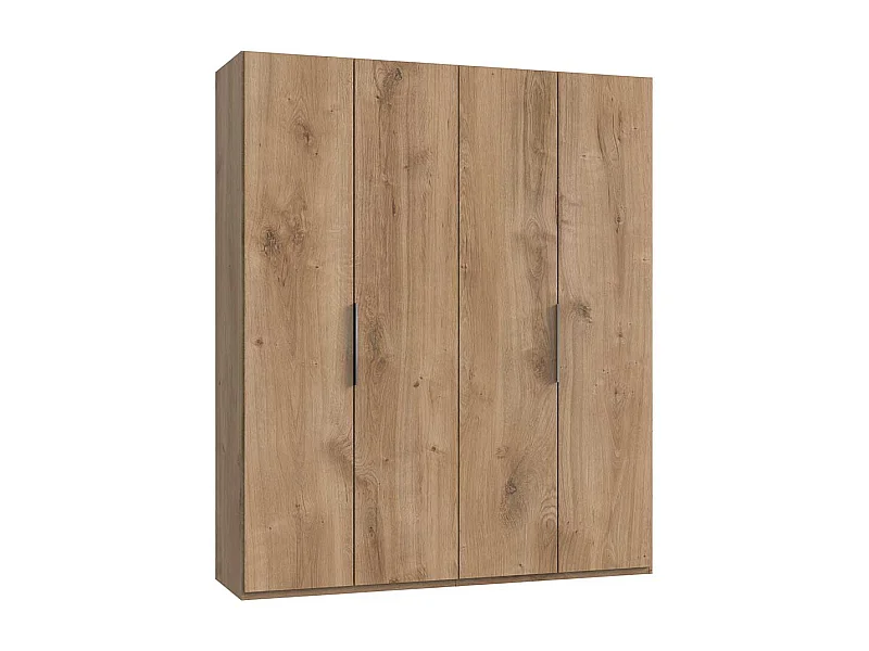 Kleiderschrank mit 4 Türen in Plankeneiche NB Made in Germany