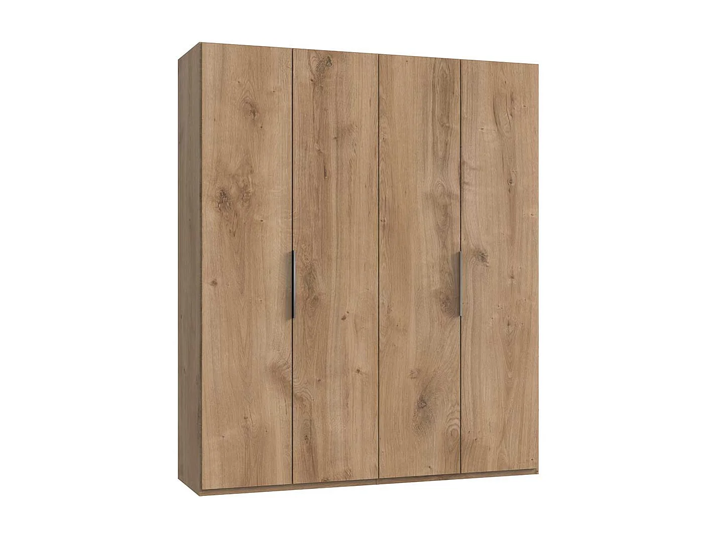 Kleiderschrank mit 4 Türen in Plankeneiche NB Made in Germany