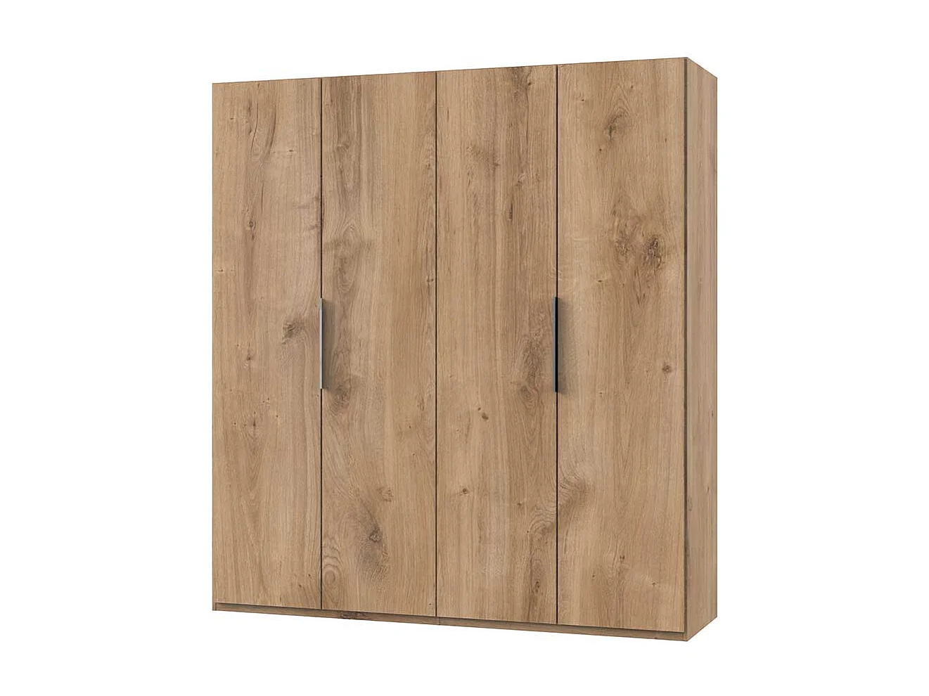 Kleiderschrank mit 4 Türen in Plankeneiche NB Made in Germany