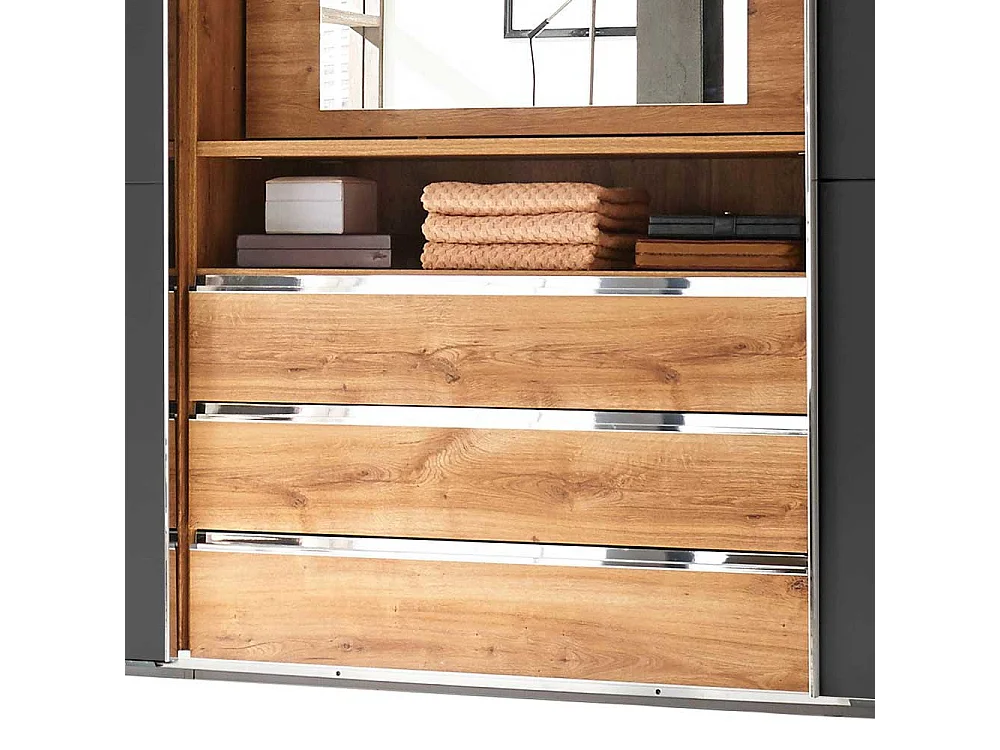 Kleiderschrank mit offenem Fach 300 cm breit Made in Germany