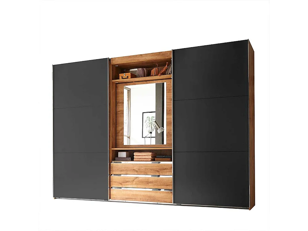 Kleiderschrank mit offenem Fach 300 cm breit Made in Germany