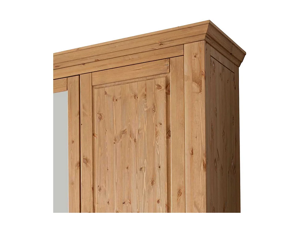 Kiefer Schlafzimmerschrank in Eichefarben gebeizt und geölt 310 cm breit