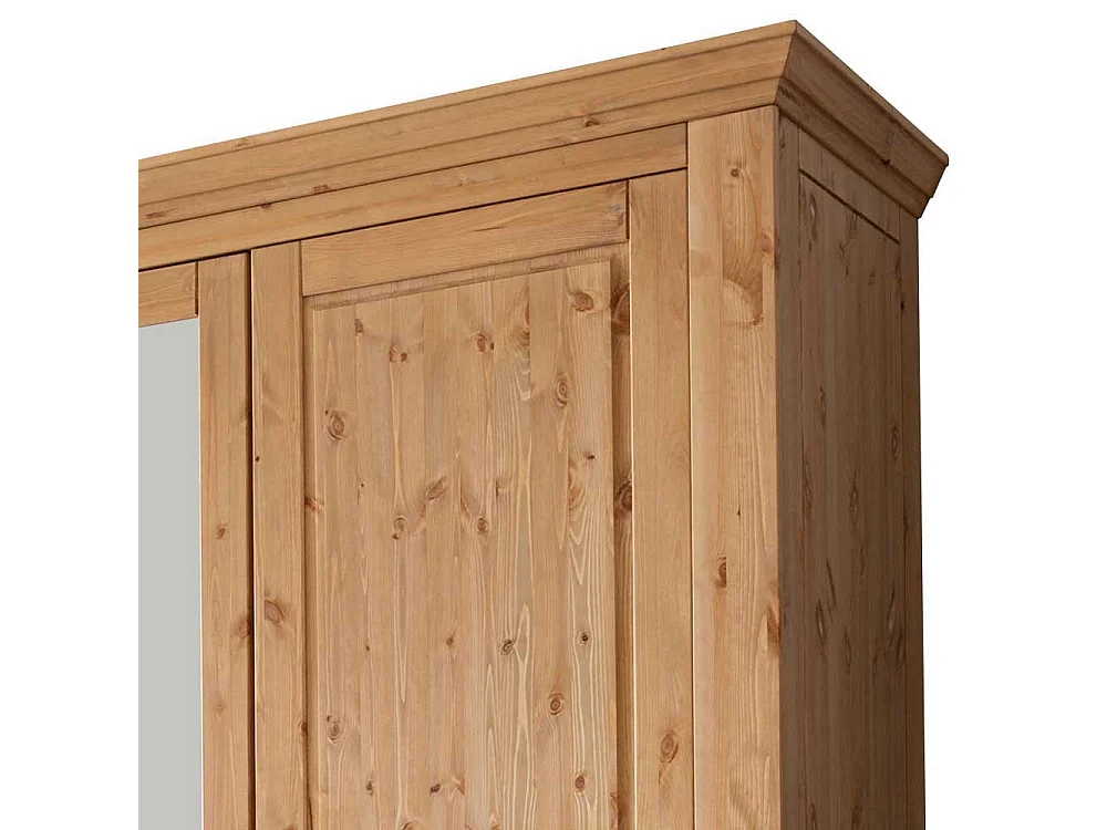 Kiefer Schlafzimmerschrank in Eichefarben gebeizt und geölt 310 cm breit