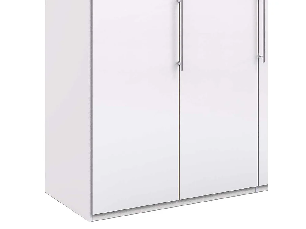 Kleiderschrank in Weiß glasbeschichtet