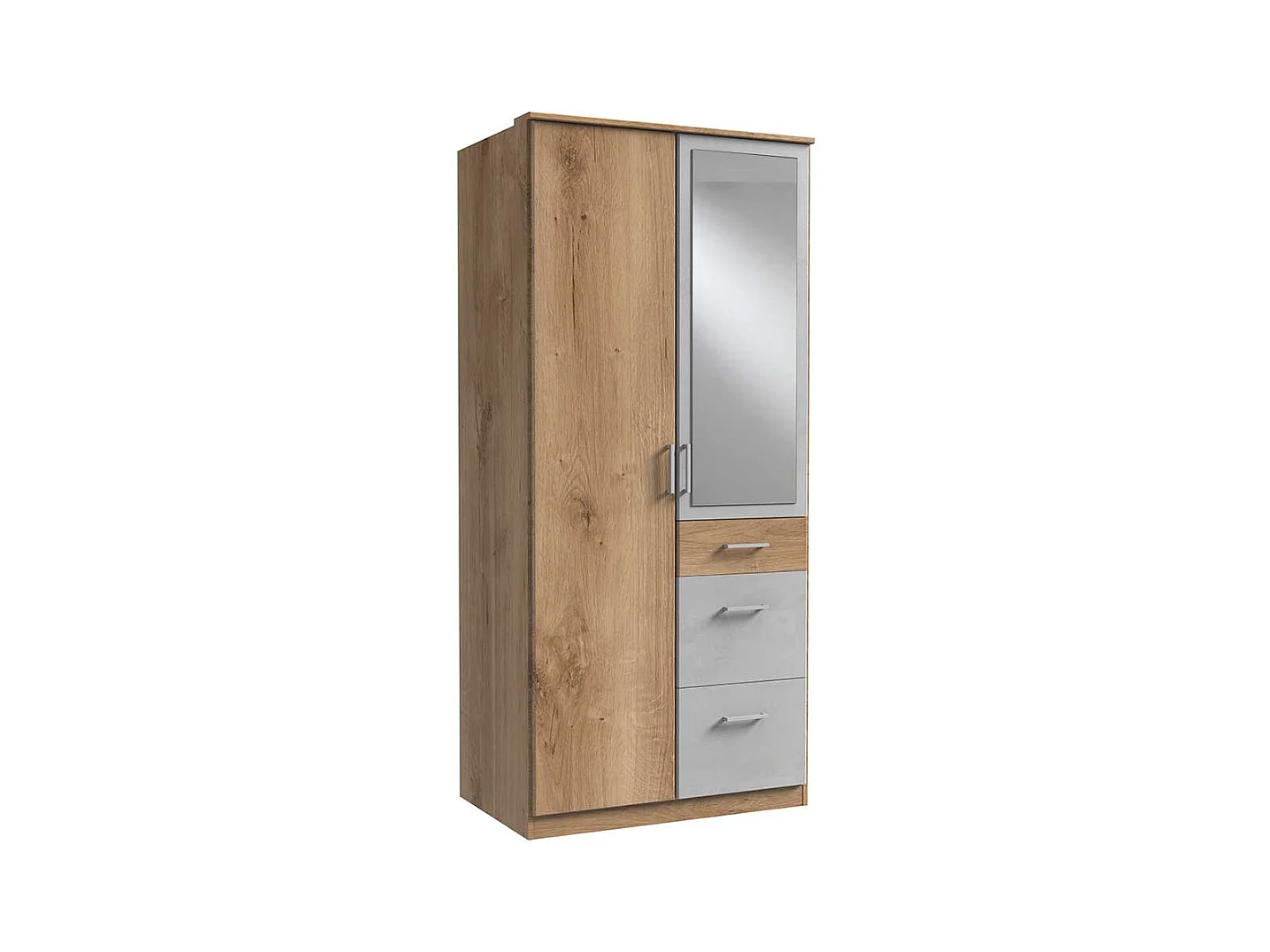 Jugend Kleiderschrank modern mit Spiegeltür drei Schubladen