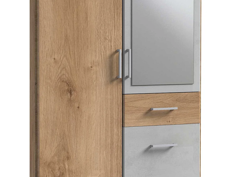 Jugend Kleiderschrank modern mit Spiegeltür drei Schubladen