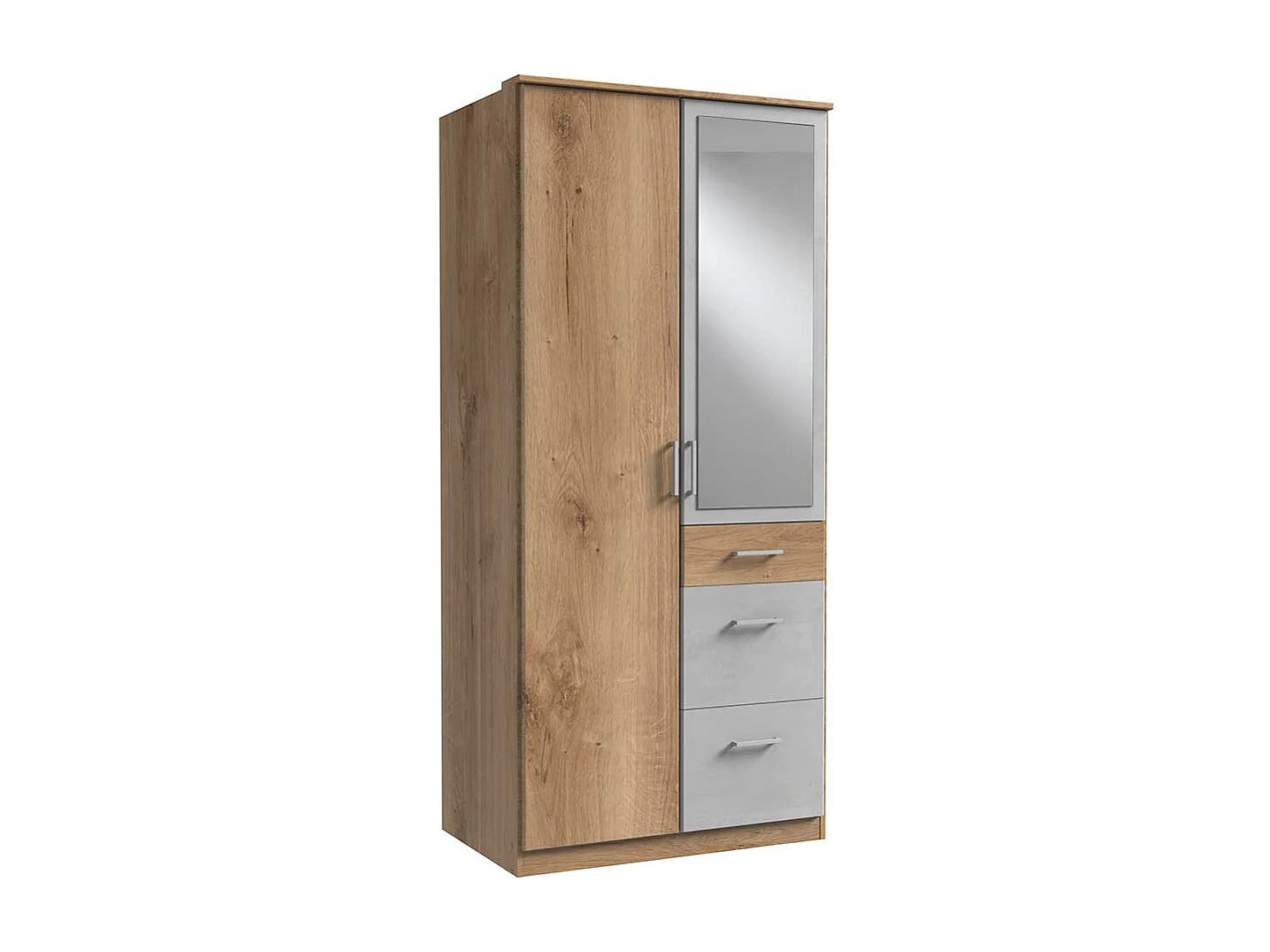 Jugend Kleiderschrank modern mit Spiegeltür drei Schubladen