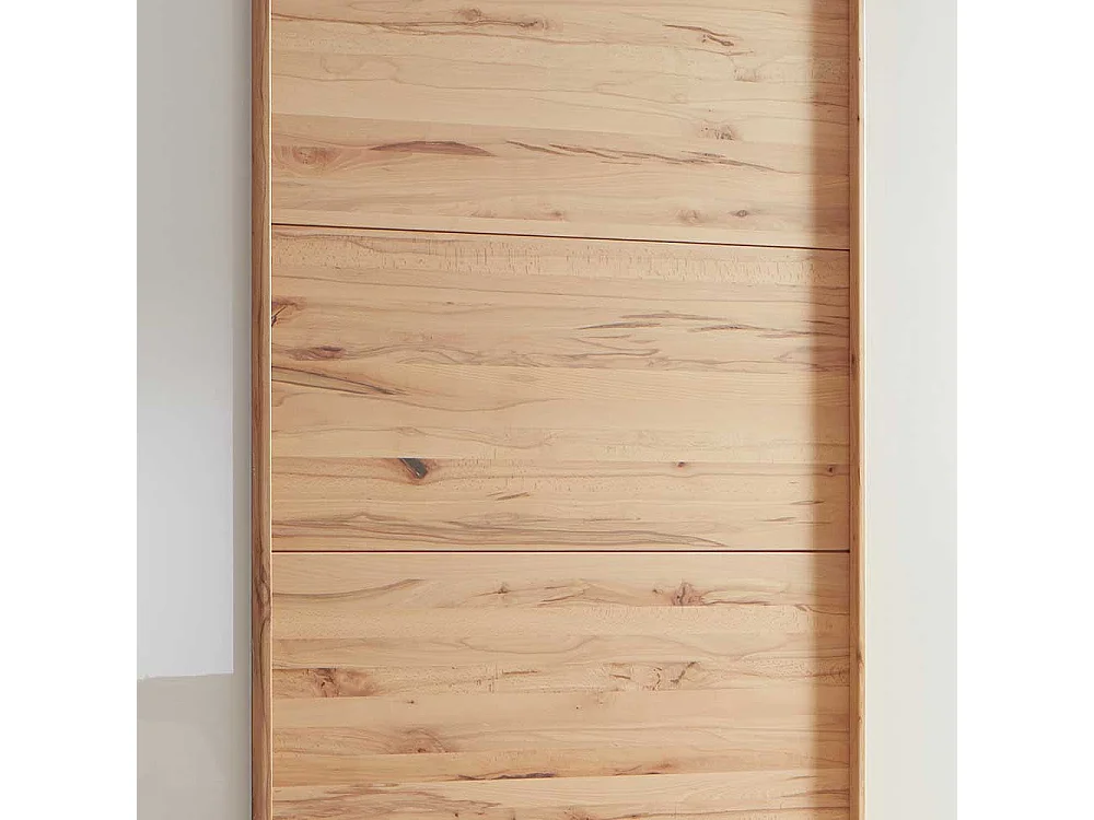 Schiebetüren Kleiderschrank in Beige Glas beschichtet Astkernbuche