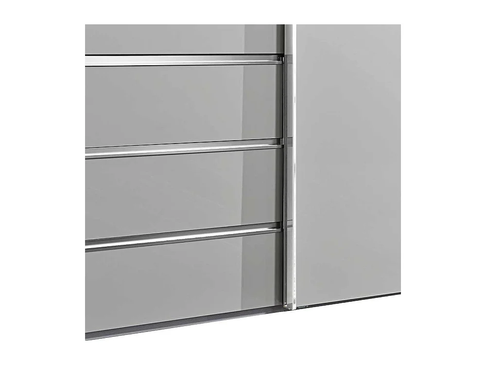 Schiebetürenschrank in Weiß 260 cm breit