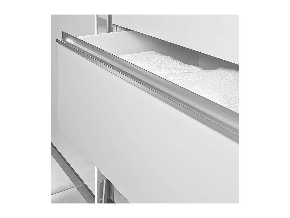 Schiebetürenschrank in Weiß 260 cm breit