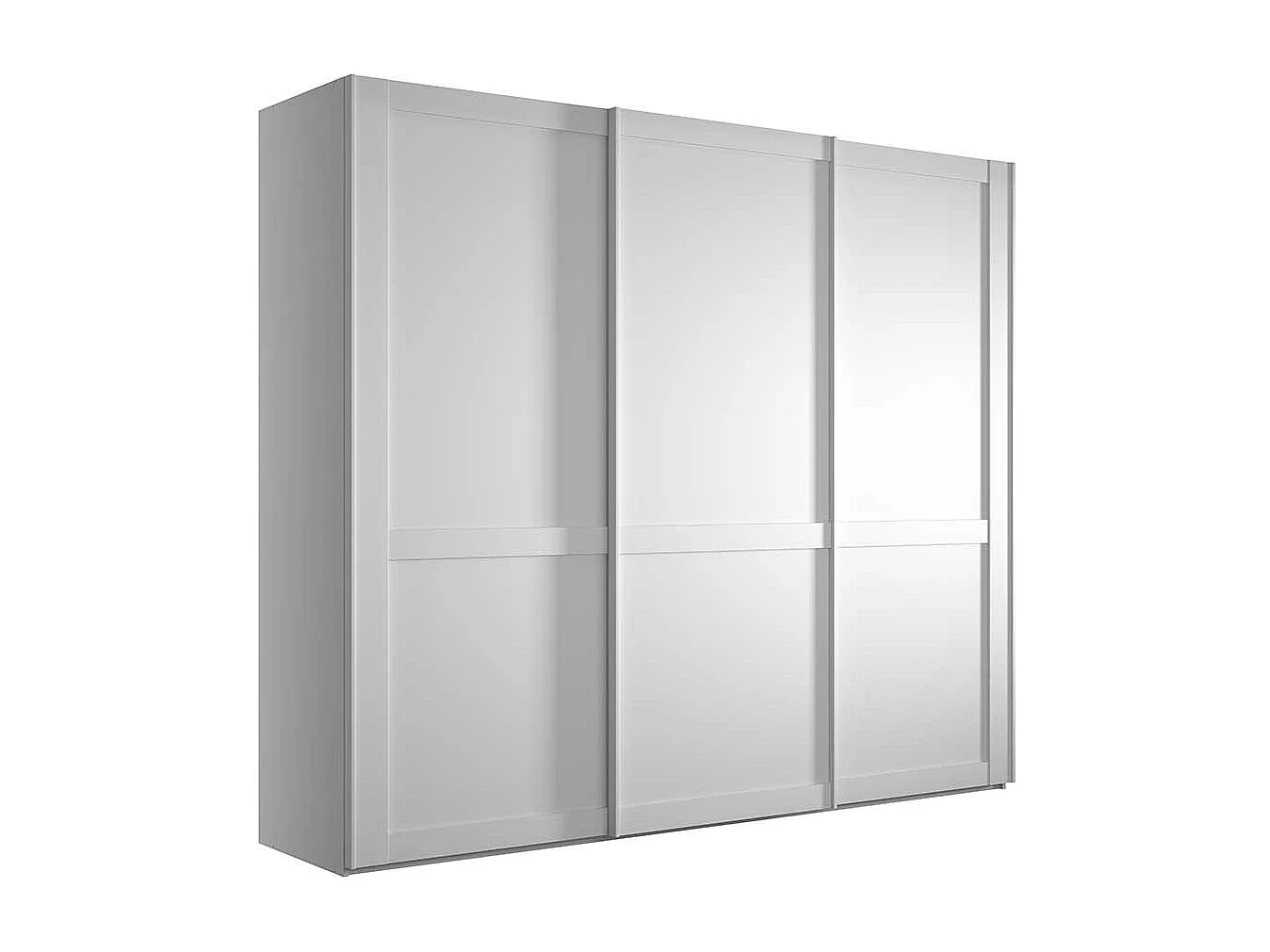 Schlafzimmerkleiderschrank mit Schiebetüren in Weiß Made in Germany