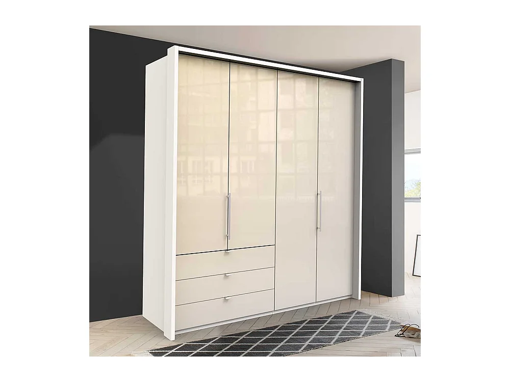 Schlafzimmerschrank mit drei Schubladen Soft Close Funktion
