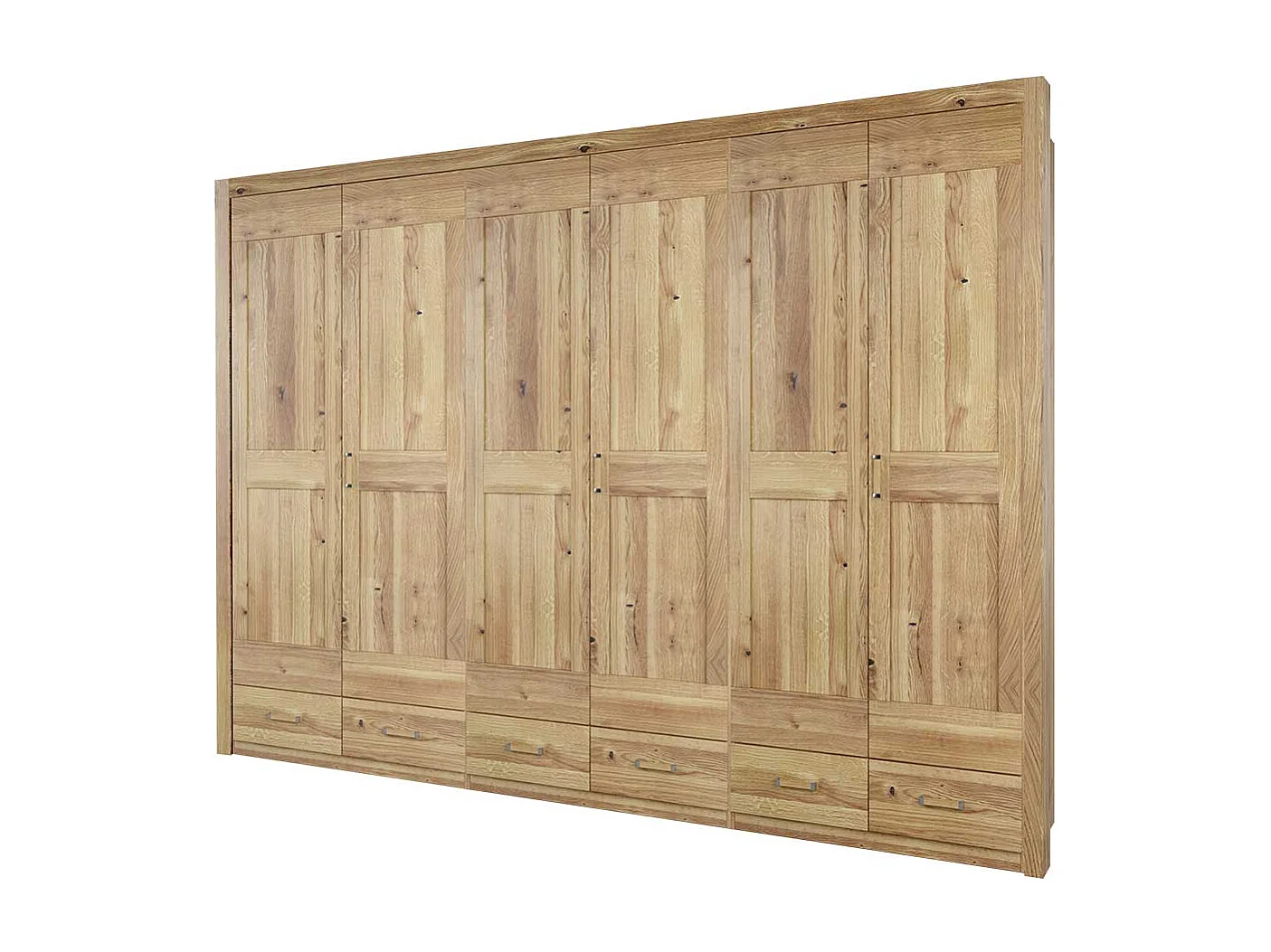 Teilmassiver Schlafzimmerschrank in Asteichefarben Landhausstil