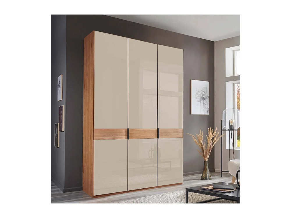 Drehtürschrank Schlafzimmerkleiderschrank in Champagner und modernem Design