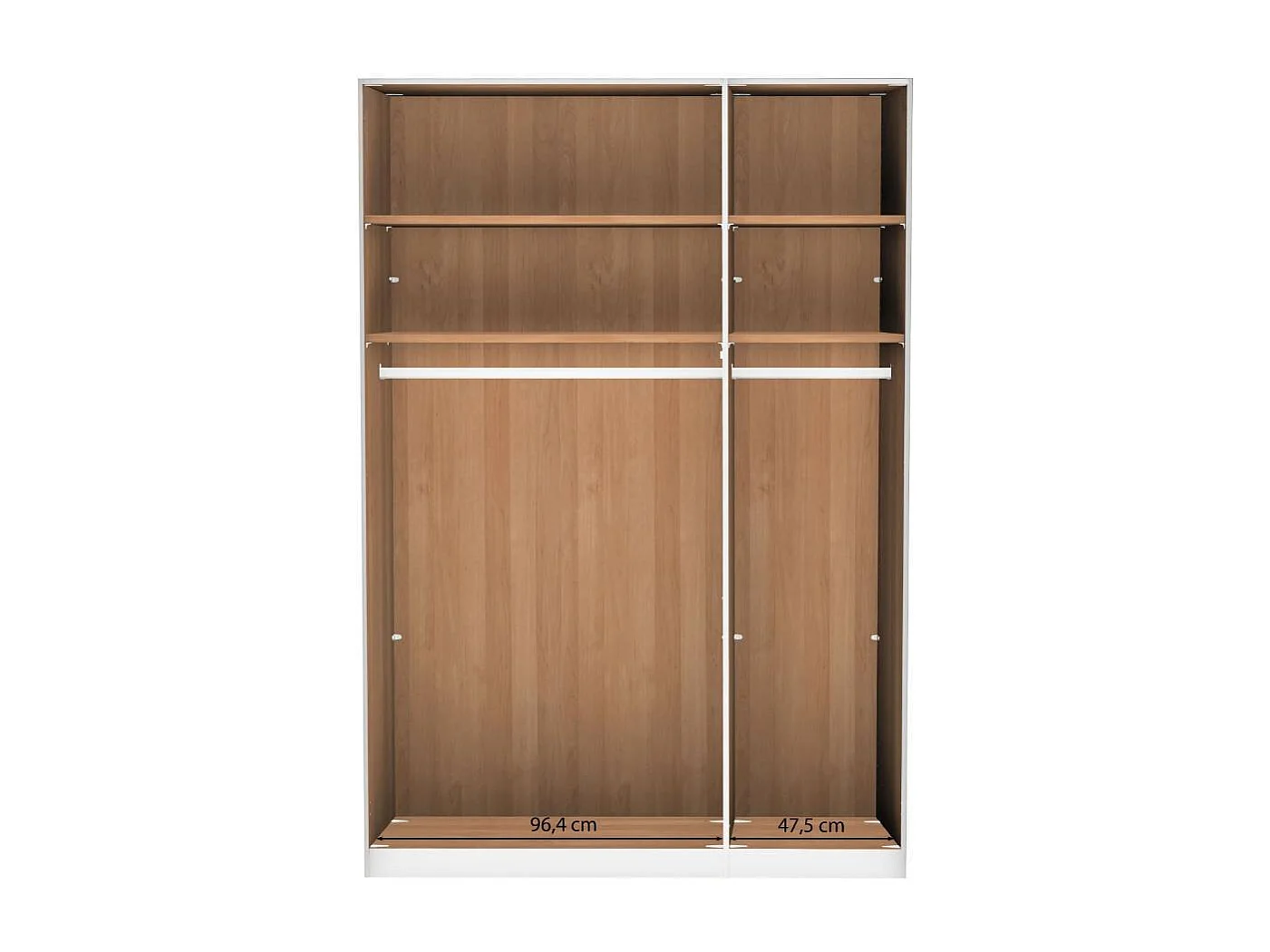 Drehtürschrank Schlafzimmerkleiderschrank in Champagner und modernem Design