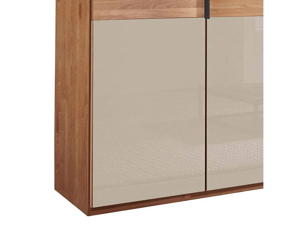 Drehtürschrank Schlafzimmerkleiderschrank in Champagner und modernem Design