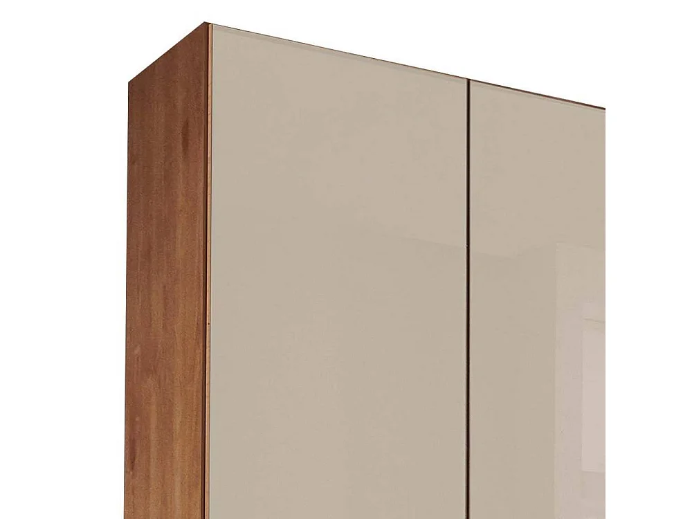 Drehtürschrank Schlafzimmerkleiderschrank in Champagner und modernem Design