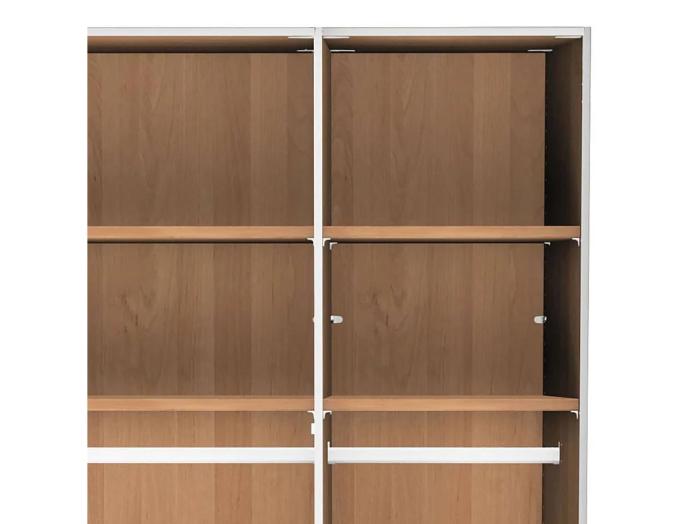 Drehtürschrank Schlafzimmerkleiderschrank in Champagner und modernem Design