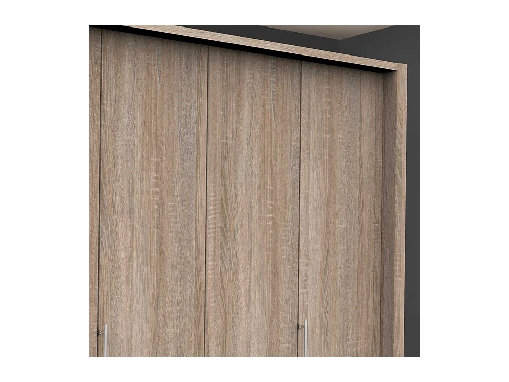 XL Schlafzimmerkleiderschrank in Eiche Sägerau sechs Schubladen