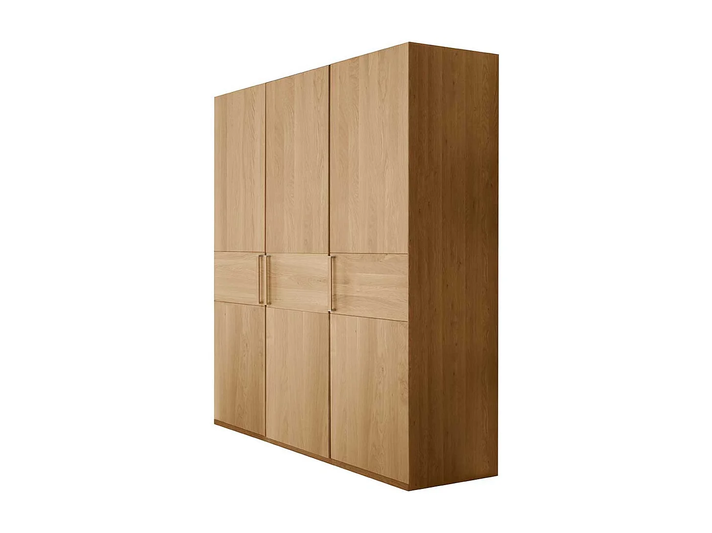 Holzschrank aus Eiche teilmassiv 3-türig