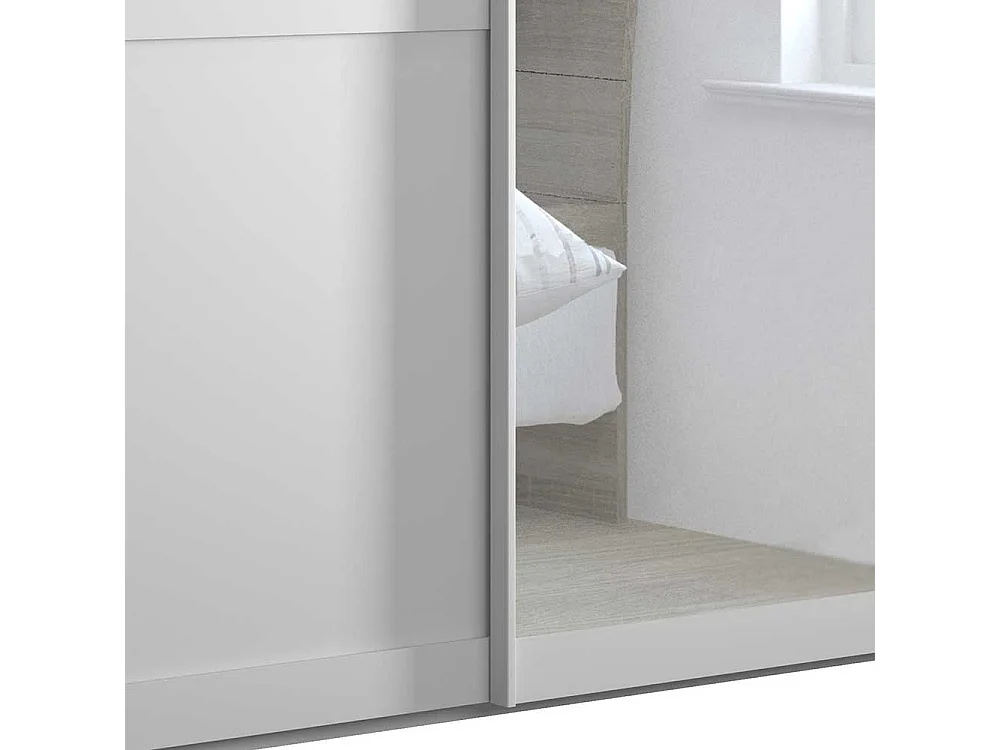 Schiebeschrank weiss Landhaus Made in Germany Spiegel