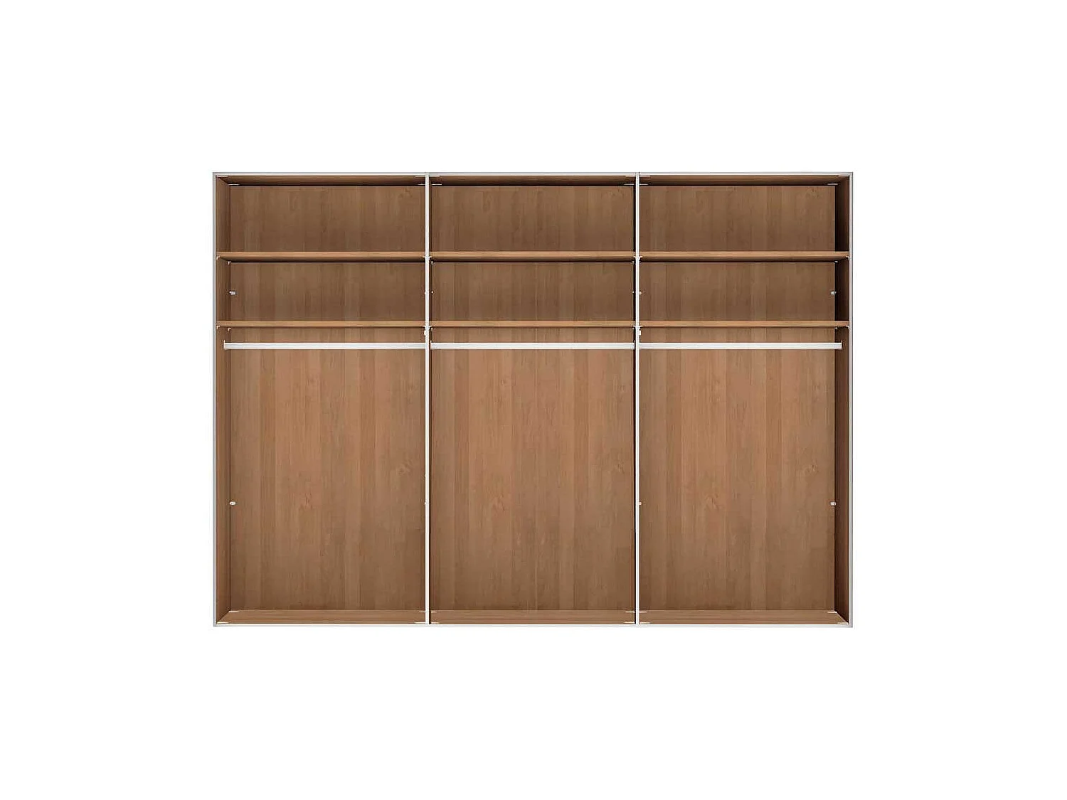 Schlafzimmerkleiderschrank aus Eiche teilmassiv 6-türig