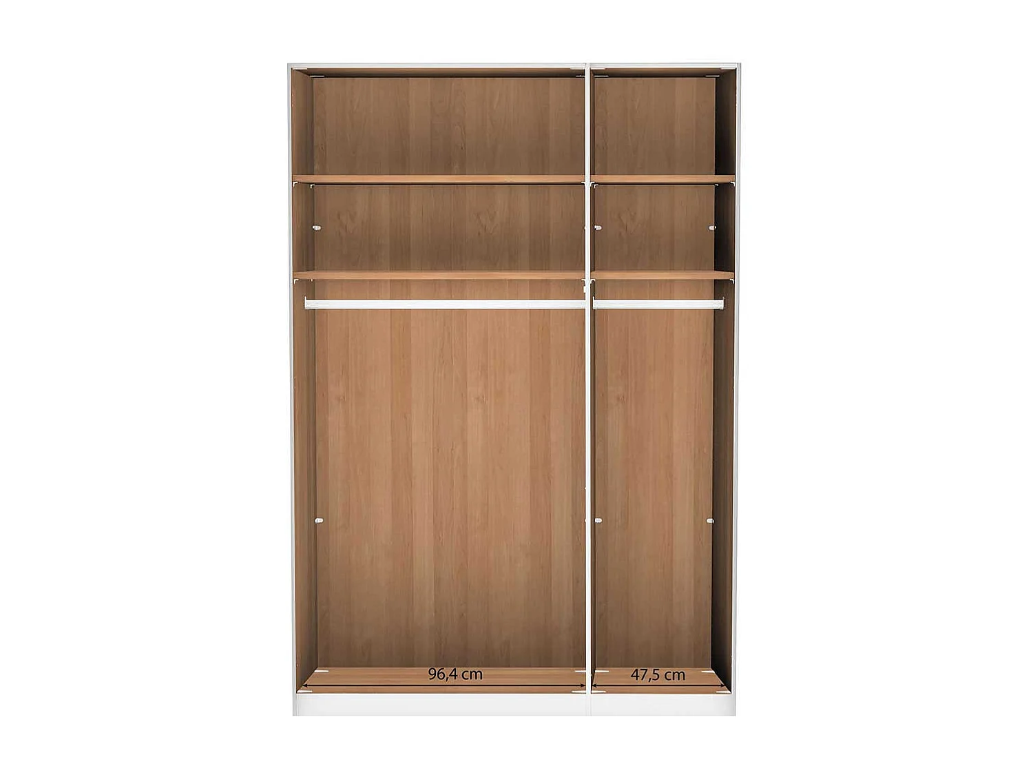 Holzschrank aus Eiche teilmassiv 3-türig