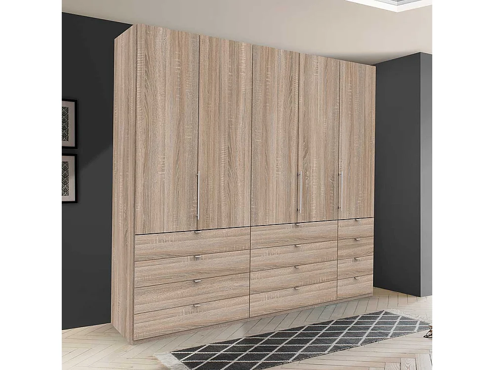 Kombi Ankleideschrank in Eiche Sägerau modern