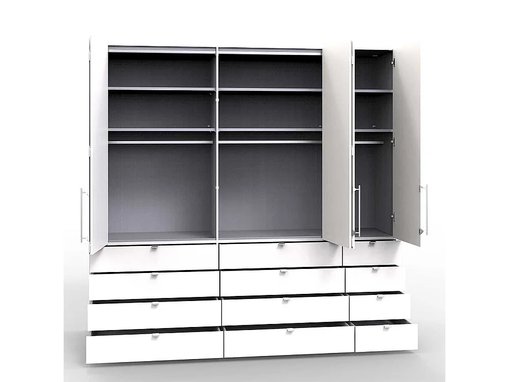 Kombi Ankleideschrank in Eiche Sägerau modern