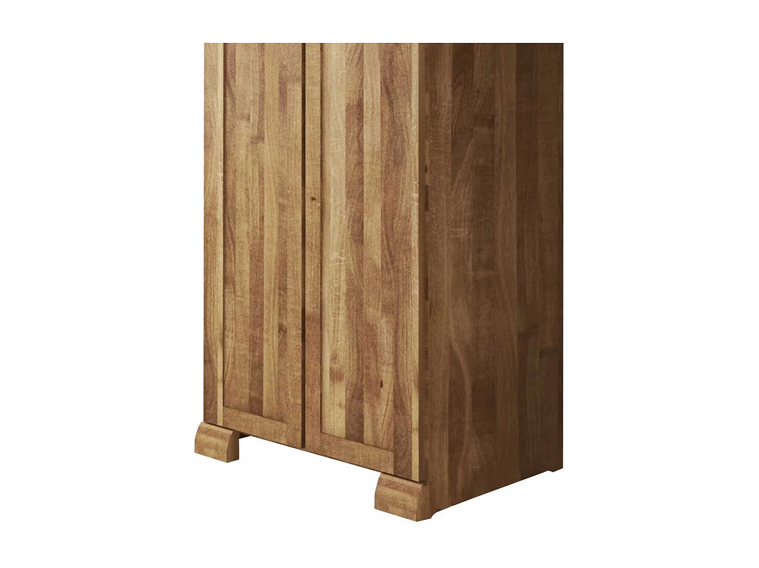 Holzschrank aus Wildeiche Massivholz 90 cm breit