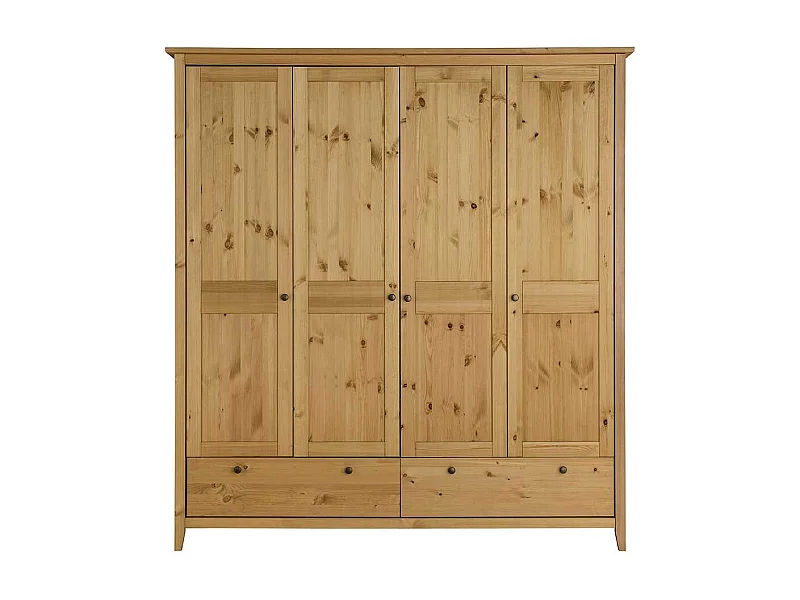 Holzkleiderschrank im Landhausstil 187 cm breit