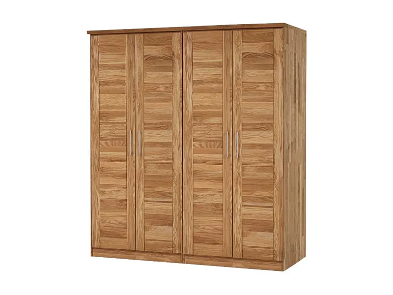 Holzschrank aus Wildeiche Massivholz 4 Türen