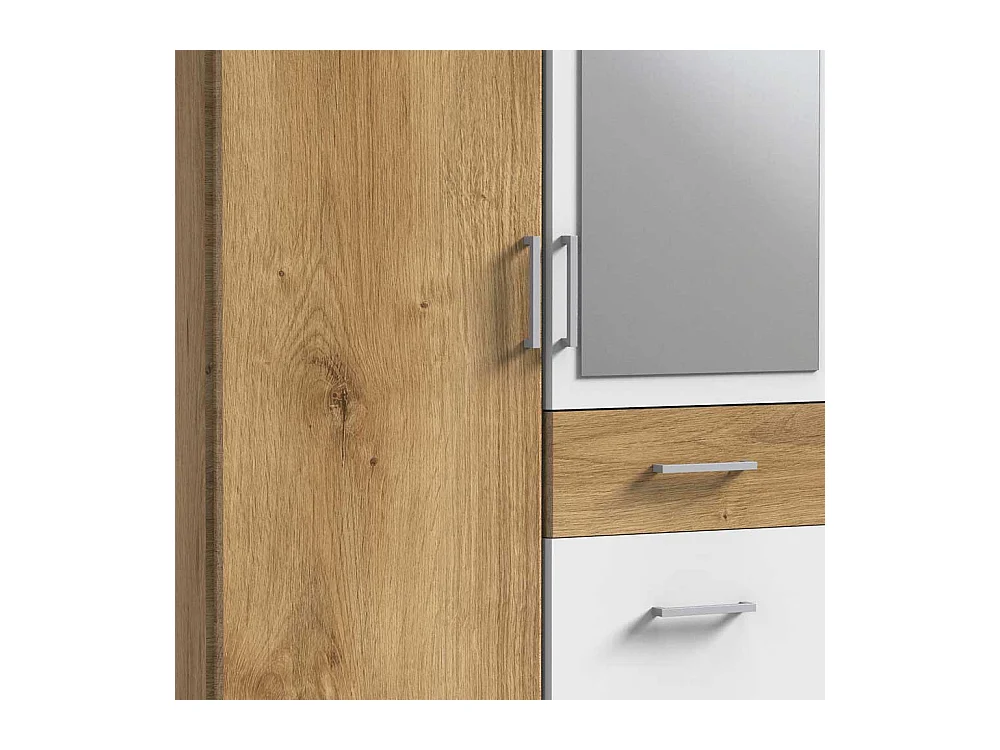 Schrank Gästezimmer modern mit Spiegeltür drei Schubladen