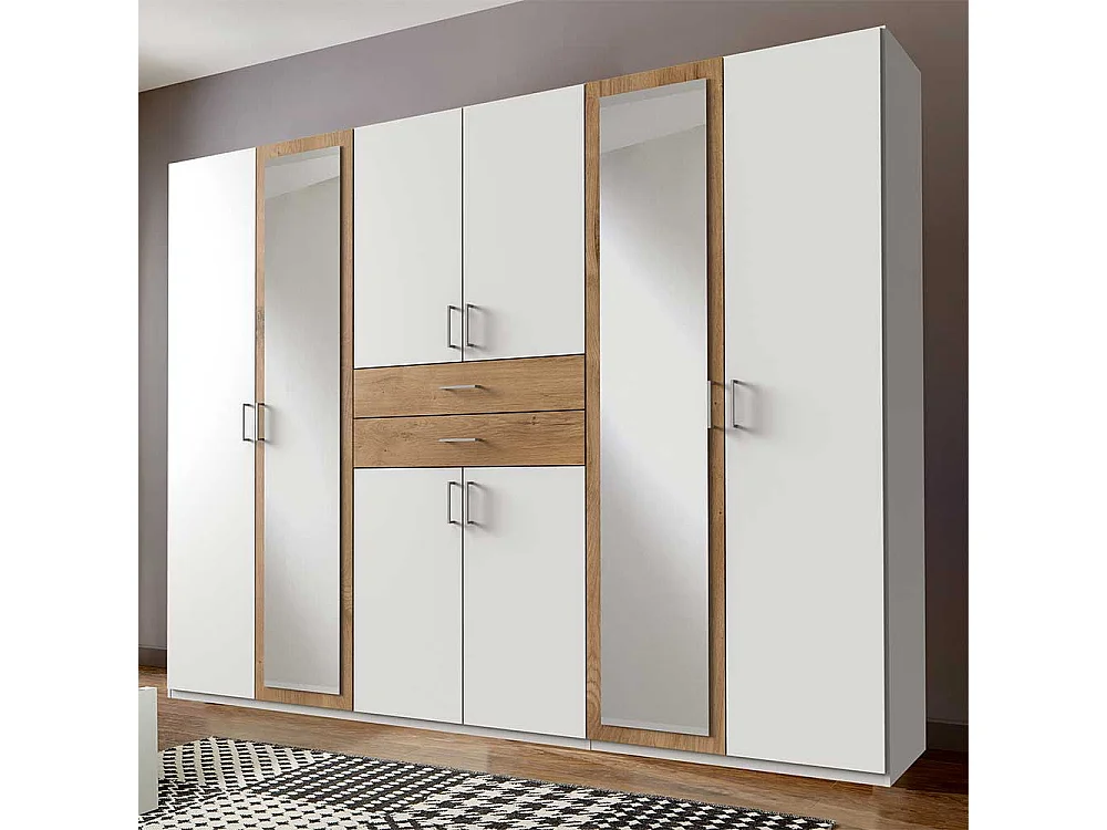 Schrank Schlafzimmer groß in modernem Design Spiegeltüren