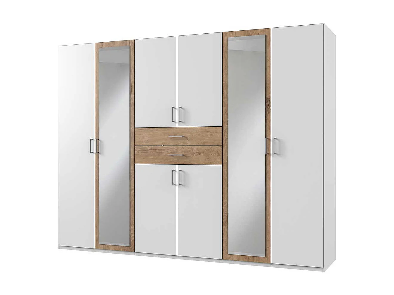 Schrank Schlafzimmer groß in modernem Design Spiegeltüren