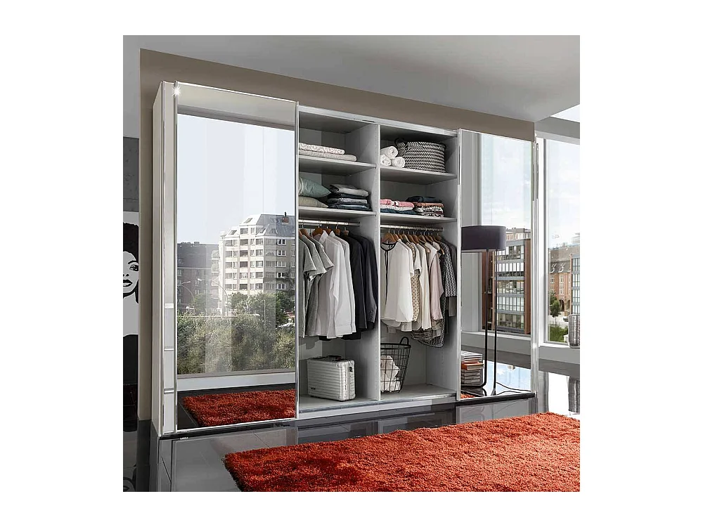 Schiebeschrank in modernem Design 330 cm breit - 67 cm tief