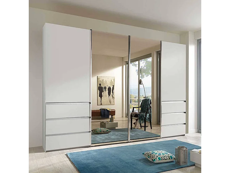 Schiebeschrank in modernem Design 330 cm breit - 67 cm tief