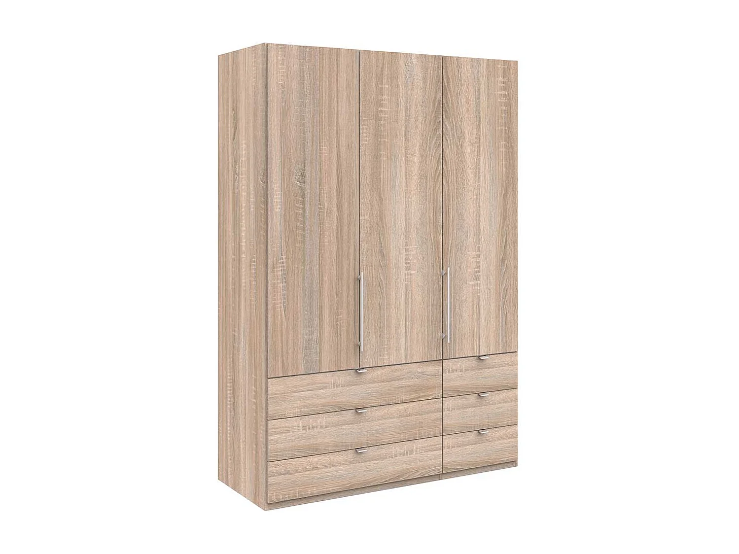 Moderner Jugendkleiderschrank 2 türig Eiche Sägerau