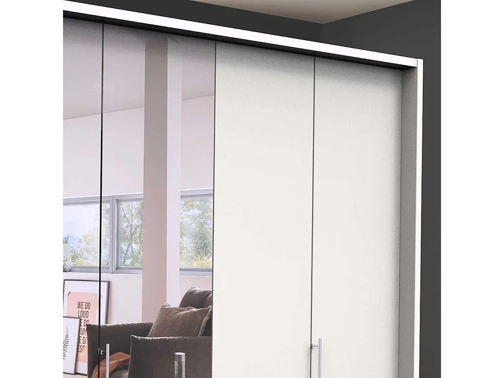 Schlafzimmerkleiderschrank mit drei Schubladen Spiegeltür